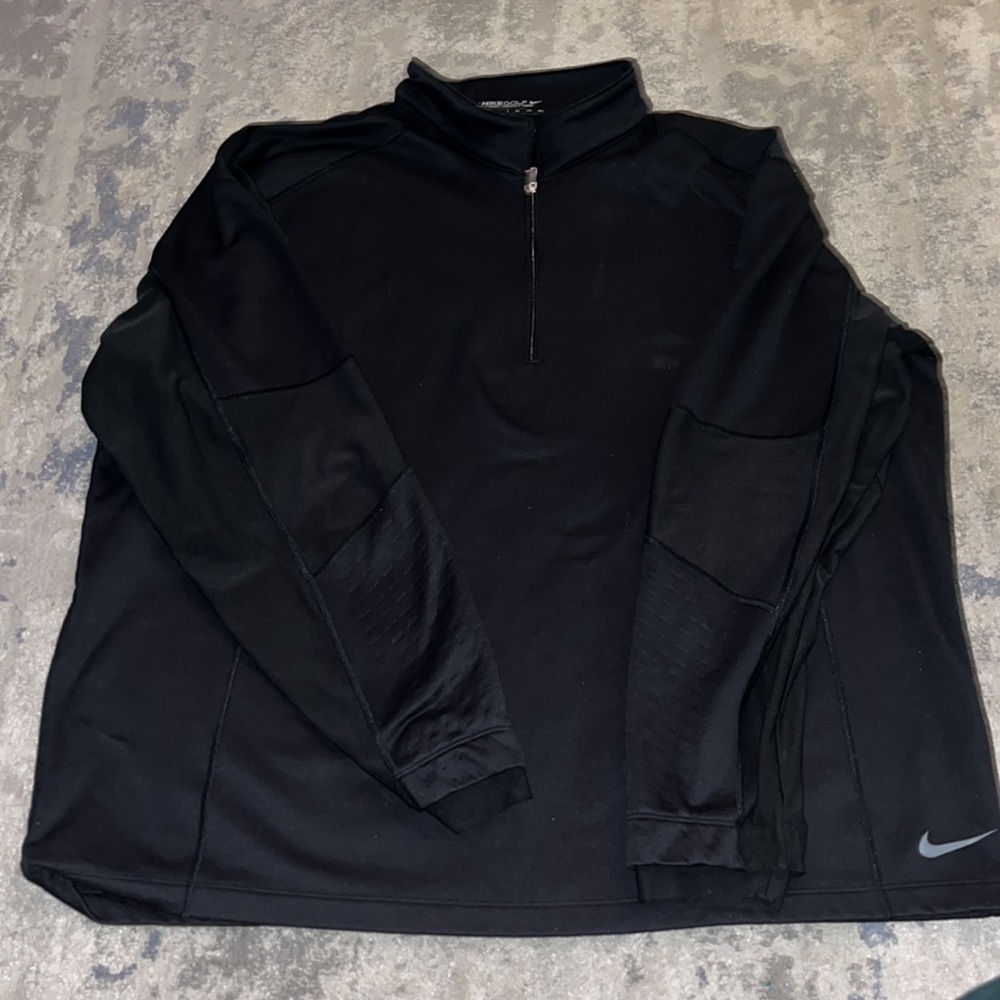 NIKE GOLF Black Therma-Fit Fleece Pullover XXL